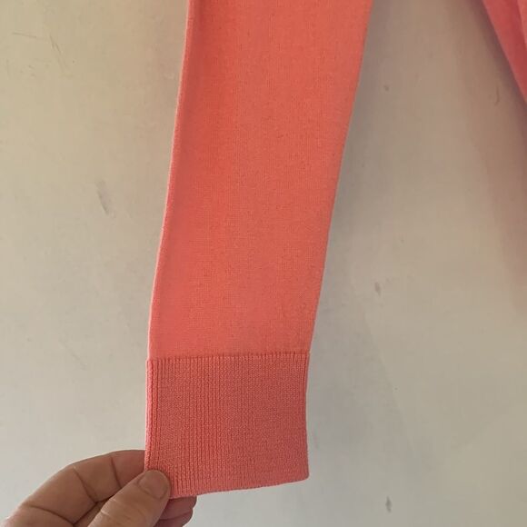 Halogen pink long sleeve sweater with blue bow ties on the back Size XSP NWT - Picture 3 of 8